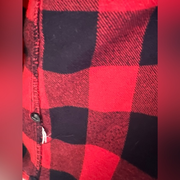 Madewell size m flannel red buffalo plaid - Picture 6 of 10